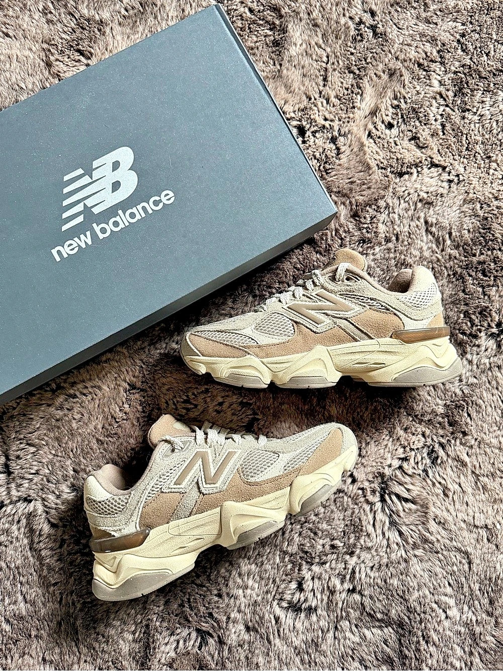 New Balance 9060 Sneakers Arid Mushroom (Brown & Gray) Girls US 3.5 - Women’s 5.